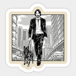 John Wick (city) Sticker